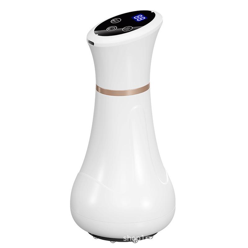 Meridian Abdominal & Neck Massager: Gua Sha, Cupping, Vibration, Red Light & Heat Therapy