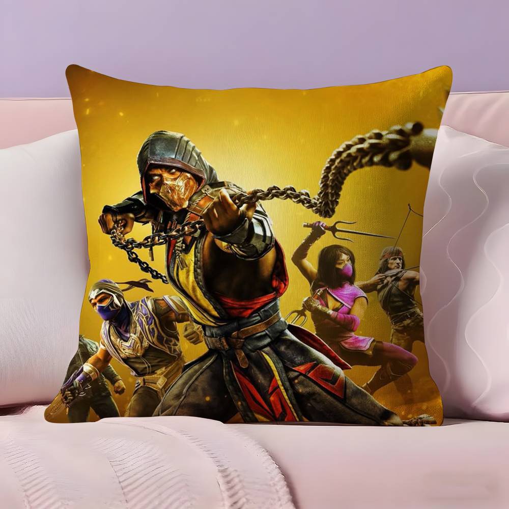 Anime M-Mortal Kombat Pillow Case Ultra Soft Skin Friendly Fabric Cloud Like Comfort & Concealed Zipper