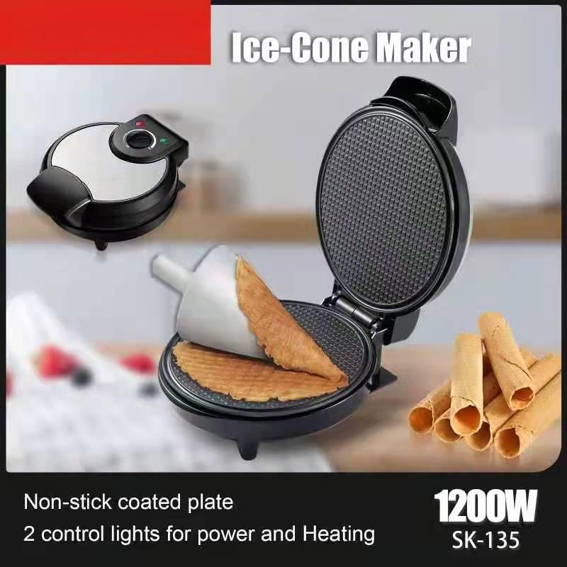 Electric Ice Cream Cone Maker Mini Egg Waffle Cone Maker Machine Egg Roll Maker Non-Stick EU Plug / AU Plug