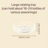1pc 11inch Rotatable Multifunctional Lazy Susan Spice Rack, Condiment Rack, Rotating Seasoning Rack.