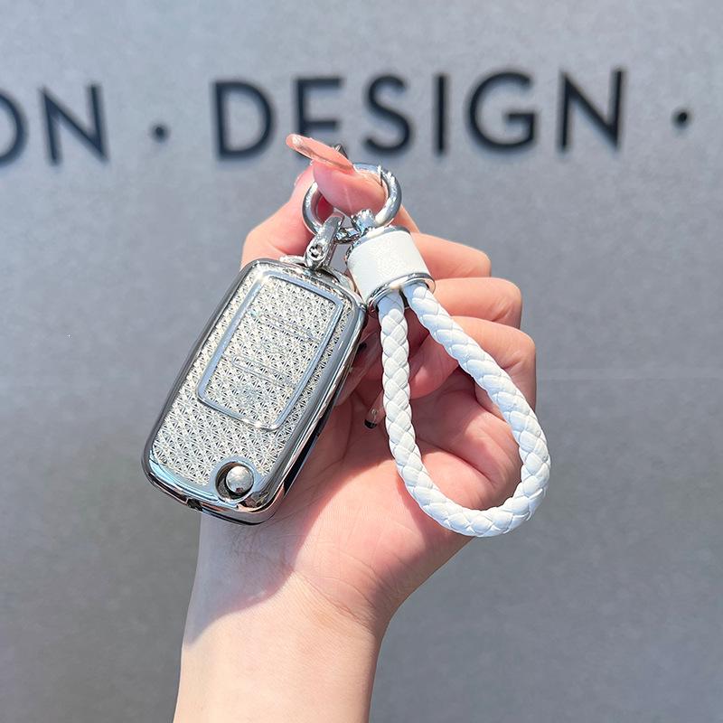 Volkswagen Car Key Cover for 24 Models: Sagitar, Bora, Magotan, Passat, Tayron, Polo, Langyi, T-Cross (Female Edition)