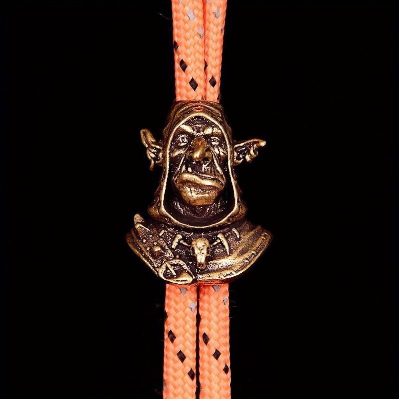 Reines Messing Clown Kreativer Messergriff Fortune Stoff Schnalle Anhänger Hängeornament DIY Schlüsselanhänger Zubehör Anhänger