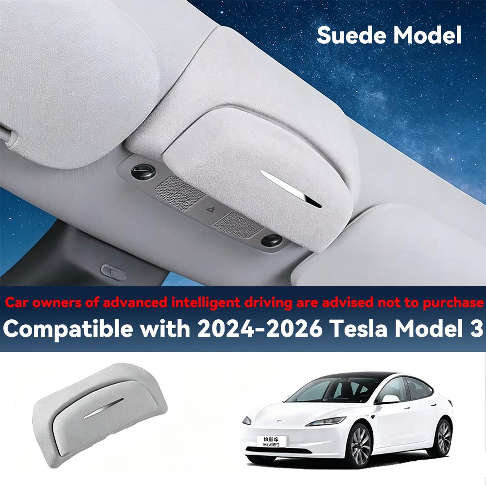 For Tesla Model Y Juniper Car Sunglasses Box Holder Panoramic Sunroof Glasses Storage For Tesla Model 3 Highland Accessories