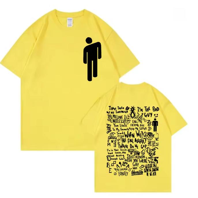 When We All Fall Asleep Where Do We Go Graphic T Shirts 2024 New Album Double Sided Print TShirt Unisex Fashion Retro TShirts