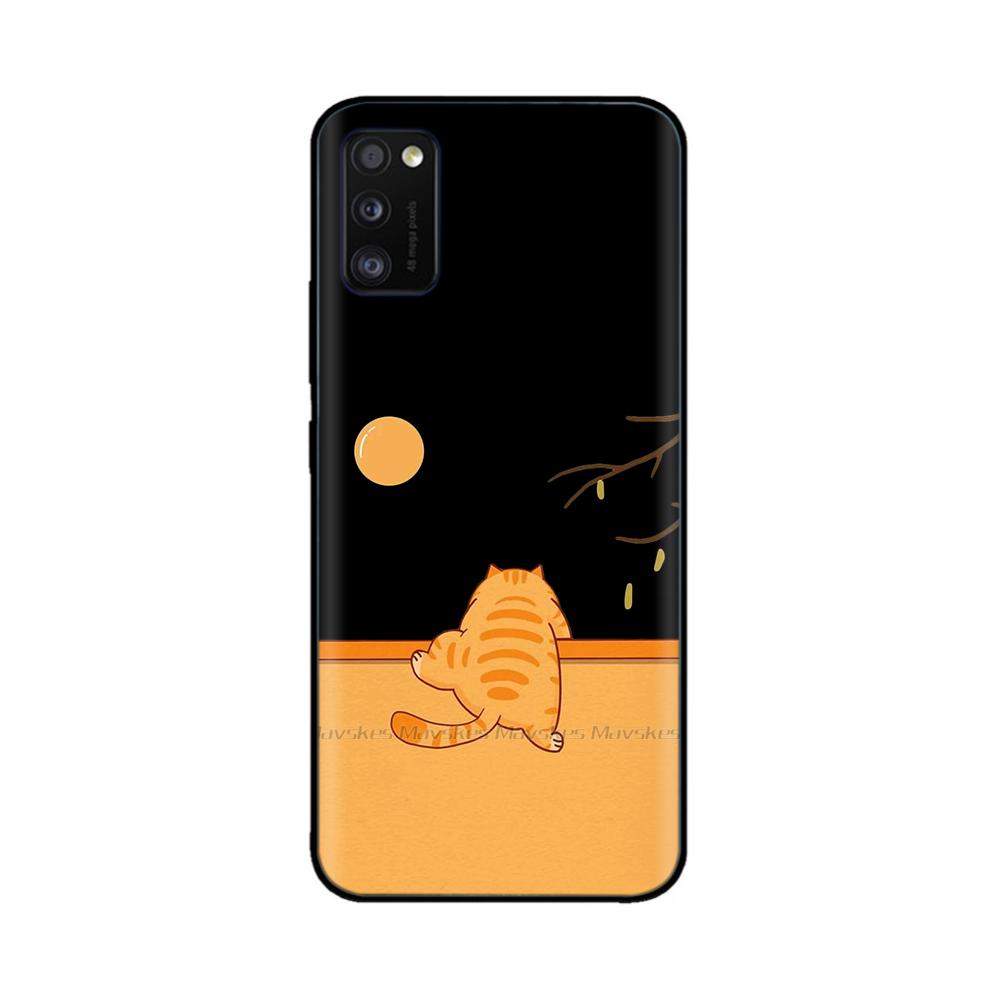 Voor Samsung Galaxy A41 Hoesje A415F Schattig Schattig Zacht Glad Vloeibaar Siliconen Volledige Bescherming Cover Voor Samsung A41 A 41 Siliconen Hoesjes