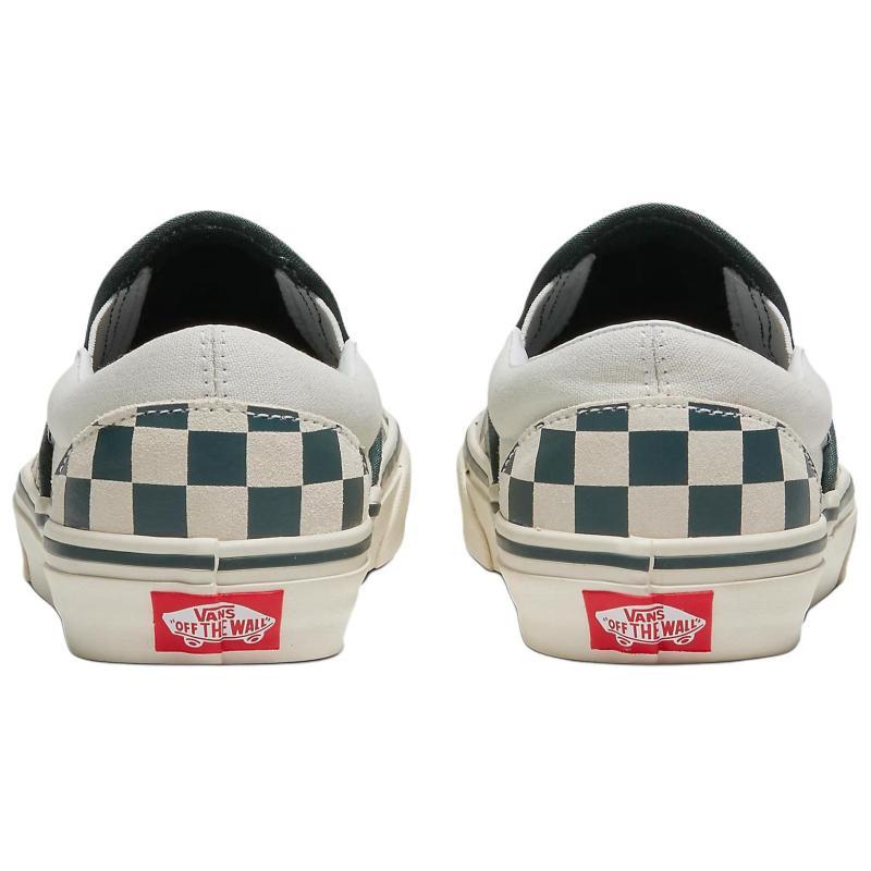 Vans Classic Slip On 'Checkerboard Green True White' Sneakers VN000BVZBGN