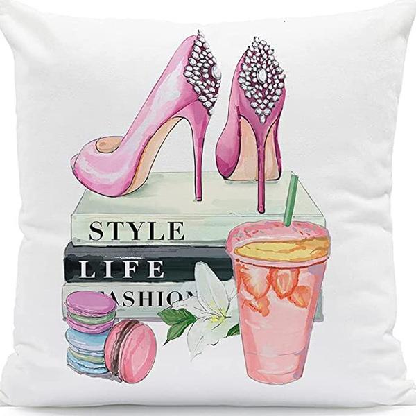 Perfume Bottle Pillow Cover Fashion Women'S Pet Home Sofa Car Ornament French Cushion Cover Premium Durable Quality