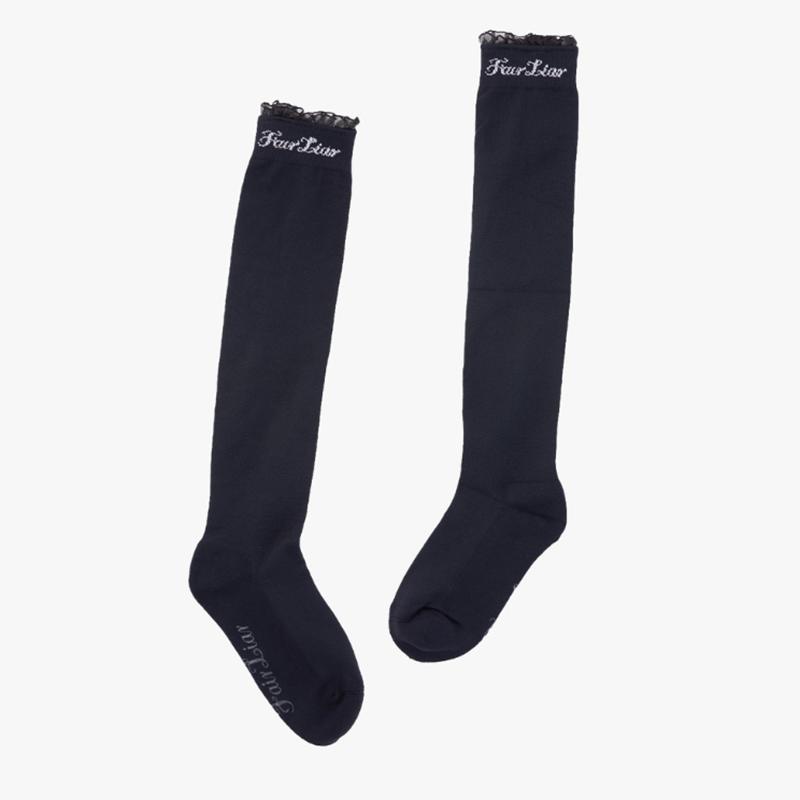 

Новые женские гольфы FairLiar, модные кружевные гольфы до колена, высококачественные дышащие носки из чистого хлопка One Size (35-40)