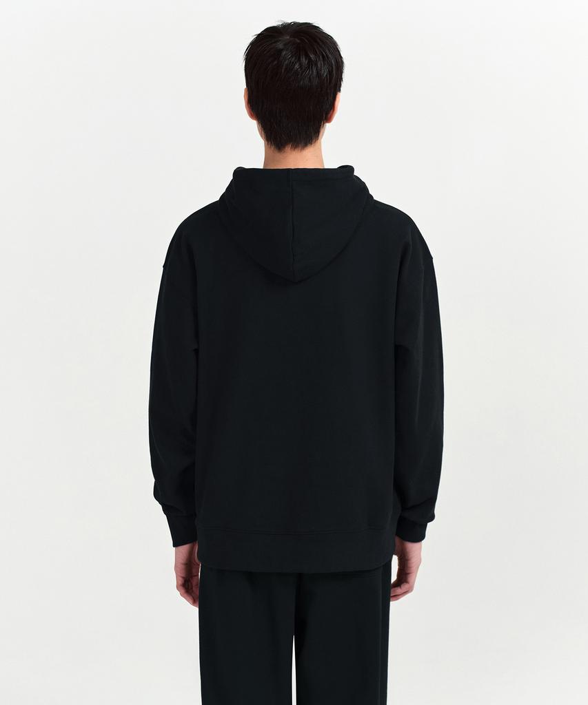 Heavyweight Oversized Hooded Sweatshirt [Black]