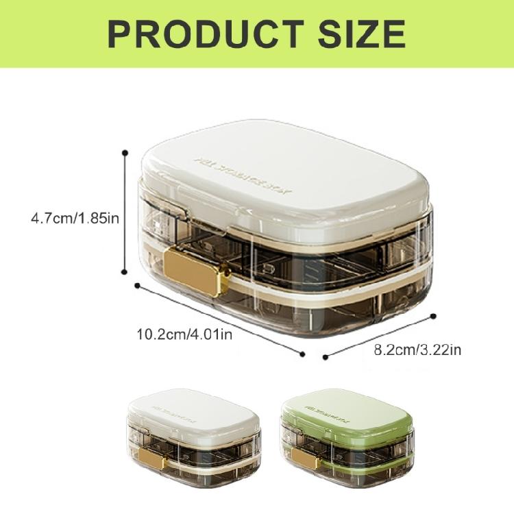 Practical 10 Cell Medicine Organizer with Tight Seal Home Office Pills Organizer to Prevent Leaks and Spills