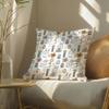 Easter Pattern Cushion Cover Soft Short Plush Pillow Cover Smooth Cozy Texture Aesthetic Cushion Case Home Decor