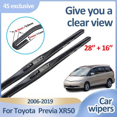 For Toyota Previa Estima Tarago XR50 Accessories 2006 2008-2018 Wiper Blades Window Brushes Windscreen Windshield Wipers
