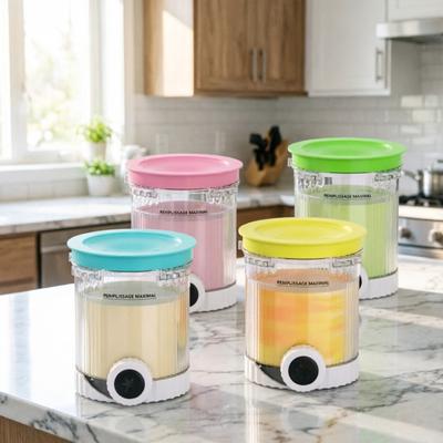 Barattolo per Conservazione Gelato Compatibile con Ninja Swirl NC701 NC701C Creami Gelatiera Soft Serve Contenitore Antiscivolo per Cucina Senza BPA per Alimenti