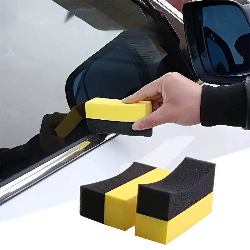 2pcs/set Auto Wheels Brush Sponge Tools Tire Hub Cleaning Dressing Waxing Polishing Household Cleaning Sponge Brushes
