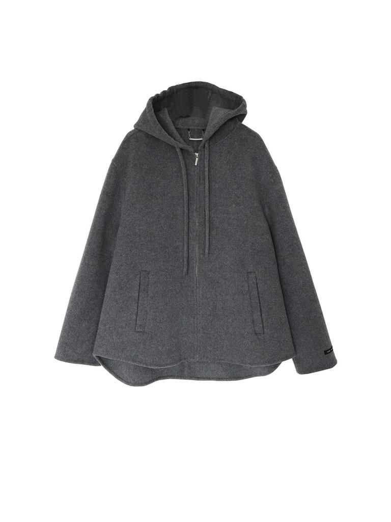 Plus Size Women's Slimming Double-Faced Wool Hooded Coat - Early Winter Casual Versatile Outerwear