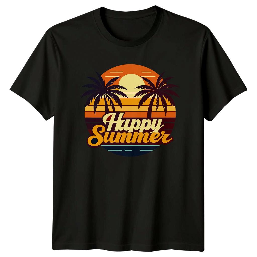 Happy Summer T-Shirt Tropical Beach Summer Summer Vacation Gift For Him And Her