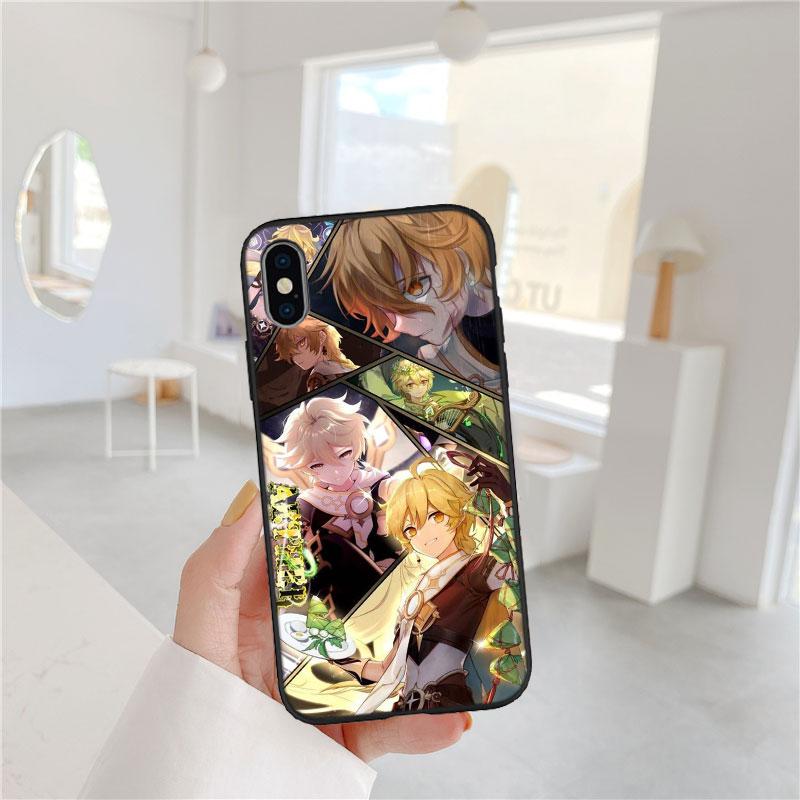 CJ61 Genshin Impact Cool Soft Shell Phone Case for Redmi Note 13 14 Pro+ Plus A3 A3X 13X 13C 13R 14S 14C 14R
