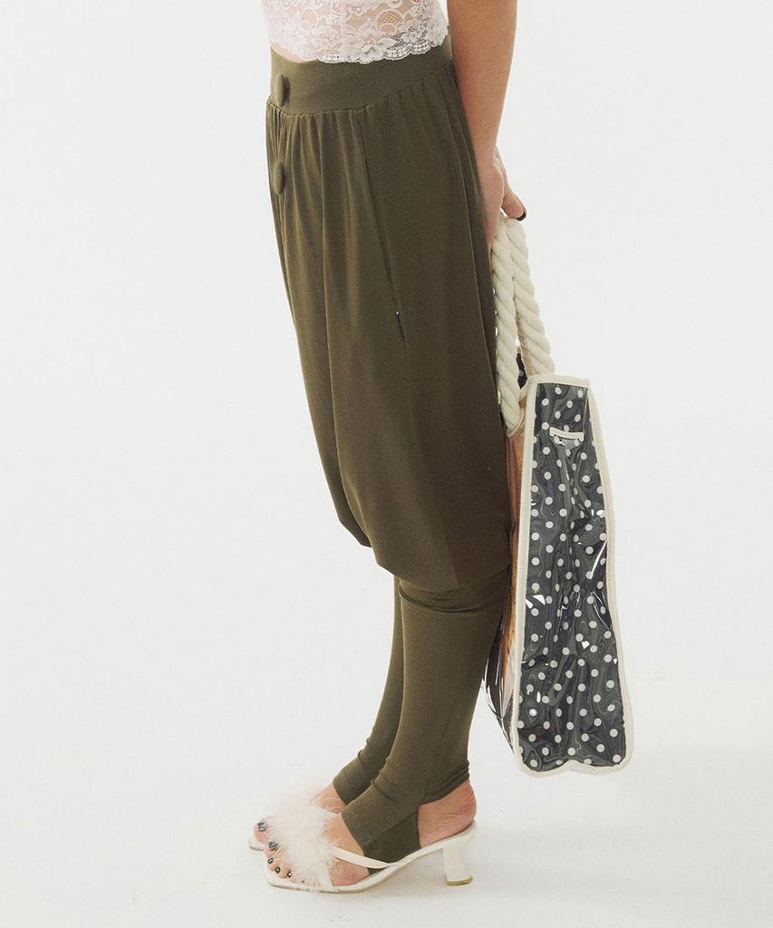 SCULPTOR Baggy Leggings Pants Khaki