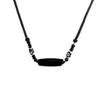 Men's Durable Titanium Steel Cuban Chain Necklace with Zircon Pendant
