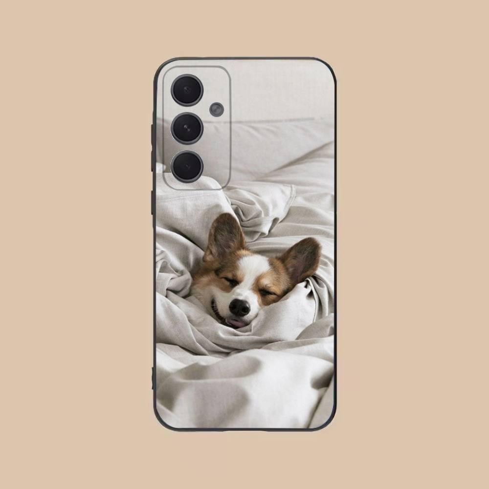 

Cute Corgi Phone Case For Samsung S25,24,21,22,23,20,S30,Ultra,Plus,Fe,Lite,Note,5G Black Cover SamsungS30Plus