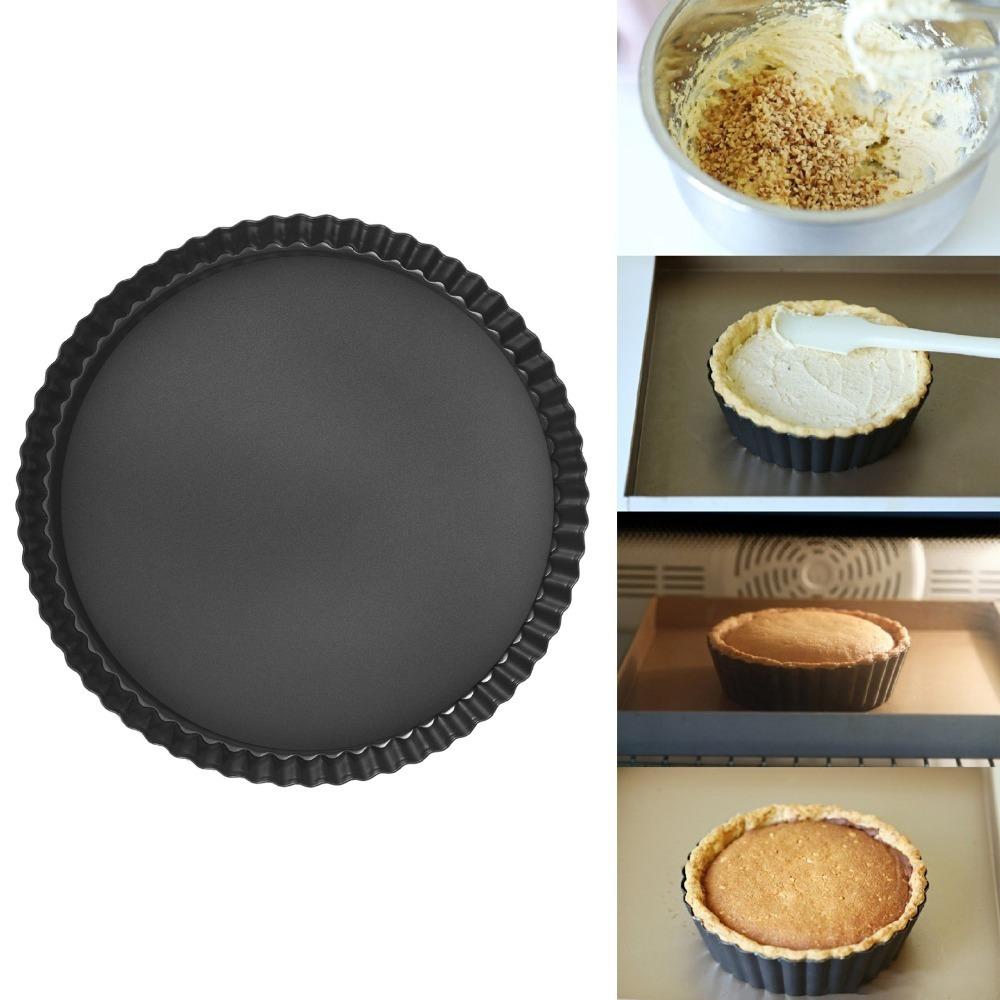 Stampo per Torta con Fondo Rimovibile Antiaderente Stampo per Pasticceria Francese Stampo per Torta Preparazione Quiche
