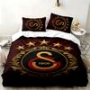 Galatasaray 3-teiliges Set Perfekt für das Schlafzimmer Gemütliches Bettwäsche-Set enthält einen Bettbezug und zwei Kissenbezüge Ideales Geburtstags- oder Weihnachtsgeschenk