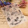 Children Toy Themed Stamps Nursing Bottle Stamp Balloon Stamp for Card Making Scrapbooking, Decorative Clear Stamps