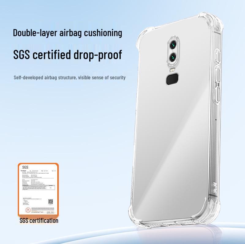 OnePlus 6T Transparent Airbag Anti-drop TPU Case
