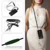 For iPhone 14 Series.for iPhone 14,14 Plus,14 Pro,14 Pro Max Shoulder Strap Rope Ring Bracket Design Card Holder Slots Lichee Pattern Cover Phone Case