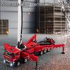1:32 Alloy Concrete Pump Truck Cars Toys Model with Light Sound Pull Back Rubber Tires Miniature Vehicle Children Birthday Gifts