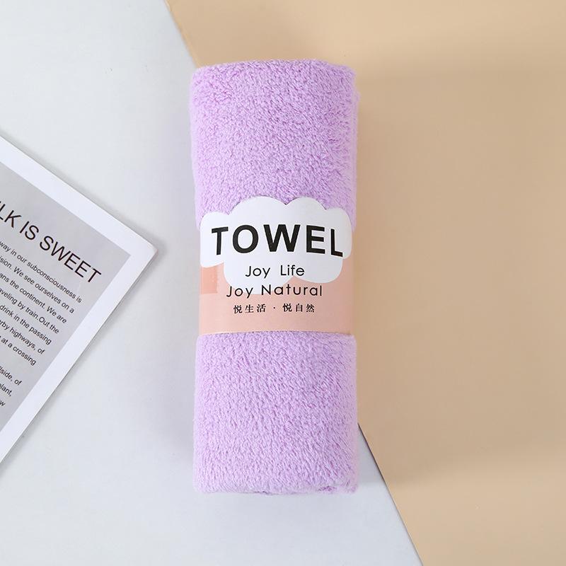 Face Towel Thickened Microfiber Absorbent Coral Fleece Towel Quick Drying Clean Face Soft Absorbent Towel
