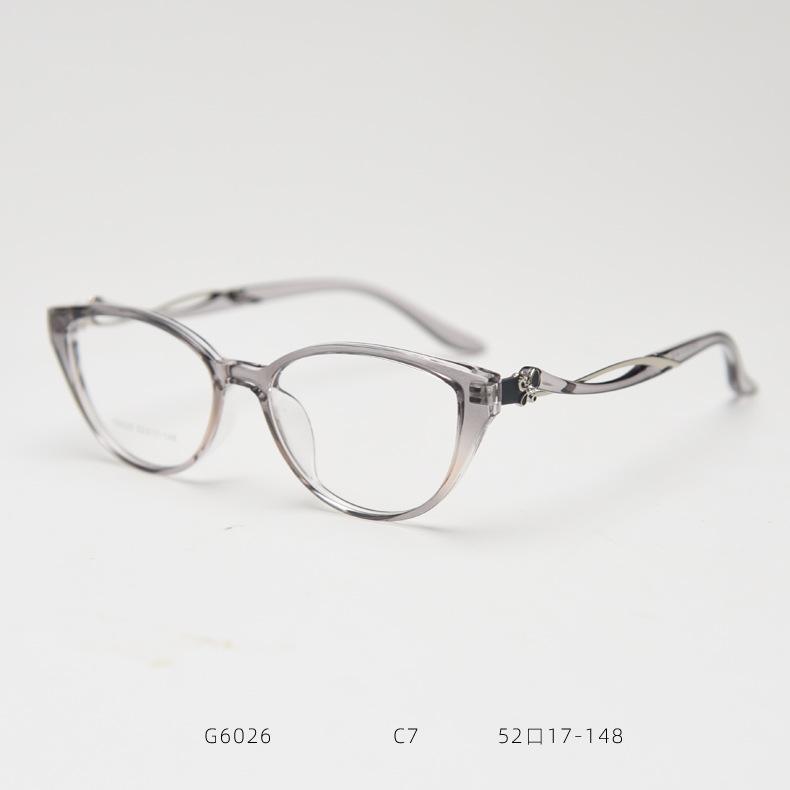 TR90 Cat Eye Myopia Glasses Women Fashion Metal Frame Blue Light Blocking Nearsighted Glasses -1.5 -2