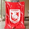 St George DragonPrinted Flannel Blanket Cozy Skin-Friendly Warm Throw for Couch Bed Indoor Daily Use