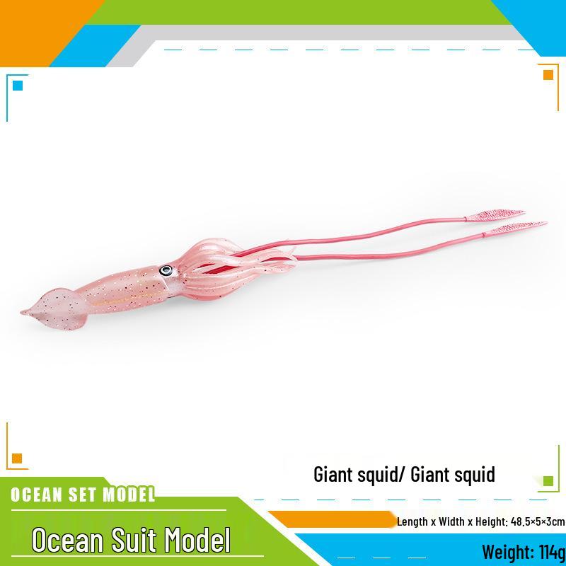 Cross-Border Marine Life Models: King Squid & Sea Turtle Cognitive Toys