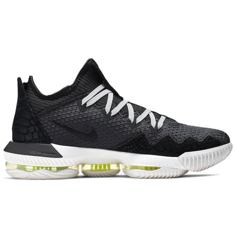 Nike LeBron 16 Low Black Volt Glow Sneakers CI2668-004