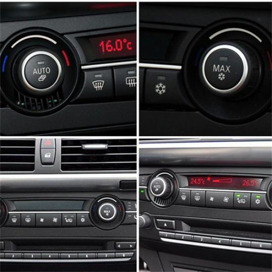 2pcs Car Front AC AUTO + MAX Switch Button Replace For BMW X5 X6 E70 E71 08-13