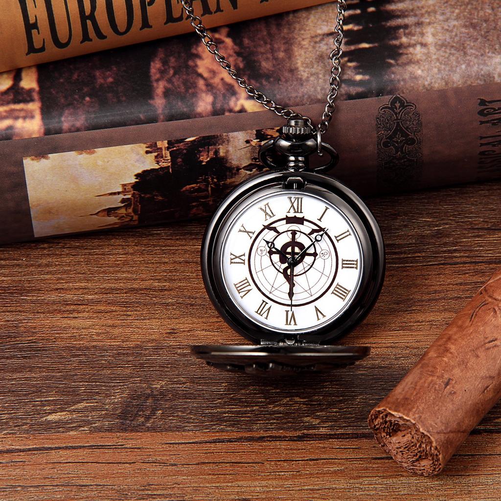 JewelryWe Taschenuhr Antiker Halskettenanhänger Uhr Tasche Tag Geschenk Uhr, Uhr, Seepferdchen, Legierung, Valentinstag