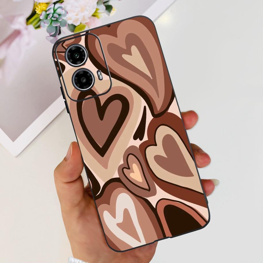For Motorola Moto G24 Power Case 2024 New Fashion Flower Silicone Soft Back Cover For Moto G24 G34 Phone Case MotoG24 G 24 Coque