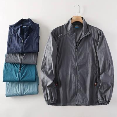 Sommerjacken Herren Mäntel Herren Sonnencreme Windjacke Reisebekleidung Ultradünne Angeljacke Oberteile Wandern Tragen