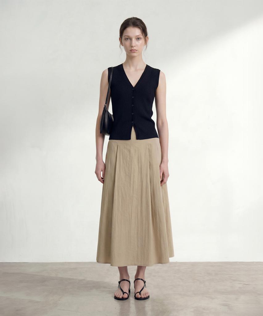 Lugkaeseuteu Julia Pleated Skirt / Julia Pleats Skirt_2Colors