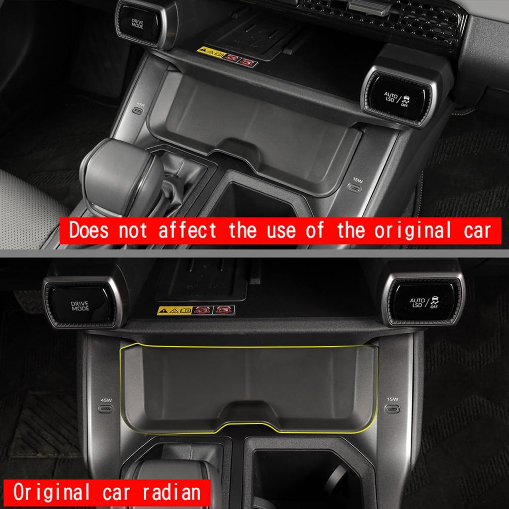 Jentrio RAV4 60 Series ABS Specially Improved Storage Smooth Opening and New RAV4 60 Series RAV4 Center Console Lower Hidden Interior Fits 2026 Toyota
