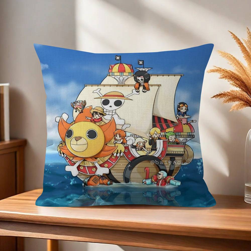Pillow Cushion Cover Pillowcase Living Room Sofa Home Decor Customized Japan ooOne Piece Anime