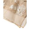 Women Bird And Floral Embroidered Mandarin Collar Frog Button Double Layer Organza Vest