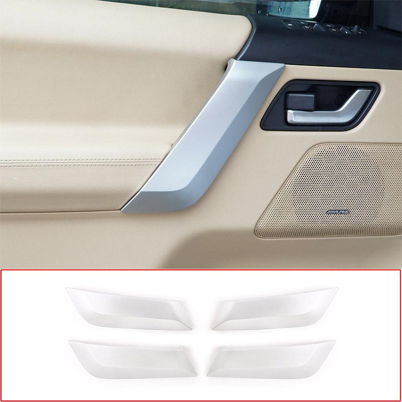 

For Land Rover Freelander 2 07-15 ABS Chrome-Plated/Oak Grain Car Door Inner Door Handle Protective Cover Sticker Car Accessory