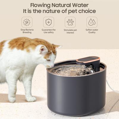 Cat Automatic Water Fountain 3L Silent Drinking Fountain LED Light USB Charge Electric Pet Feeder Bowl Dispenser Filter
