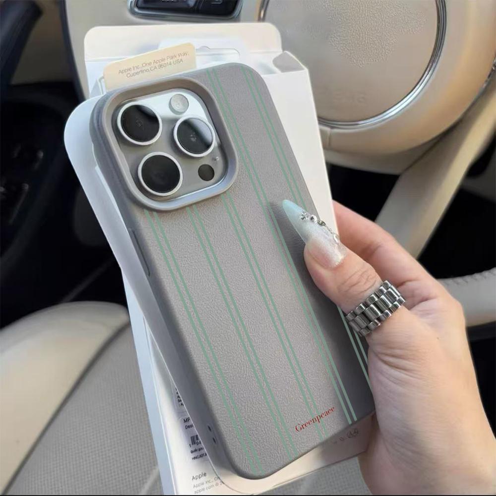 Pink Stripe Print Summer Phone Case For iPhone 16 15 14 13 17 Air Pro Max Plus 12 11 13 Pro XS XR Shockproof Soft Bumper Cover