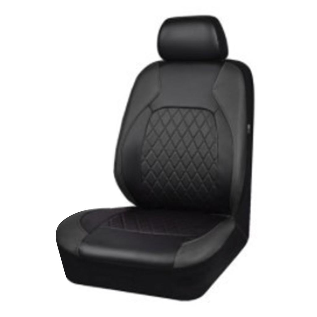 Car for Seat Cushion Universal Fits for SUV Truck Elegant PU Leather Full Set