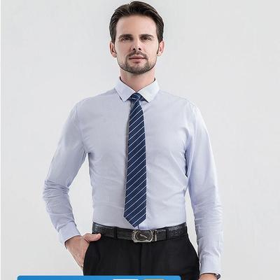 Pánská košile nadměrné velikosti odolná proti vráskám 100% bavlna pruhovaná pánská košile formální pracovní oděv prodyšná S-8XL
