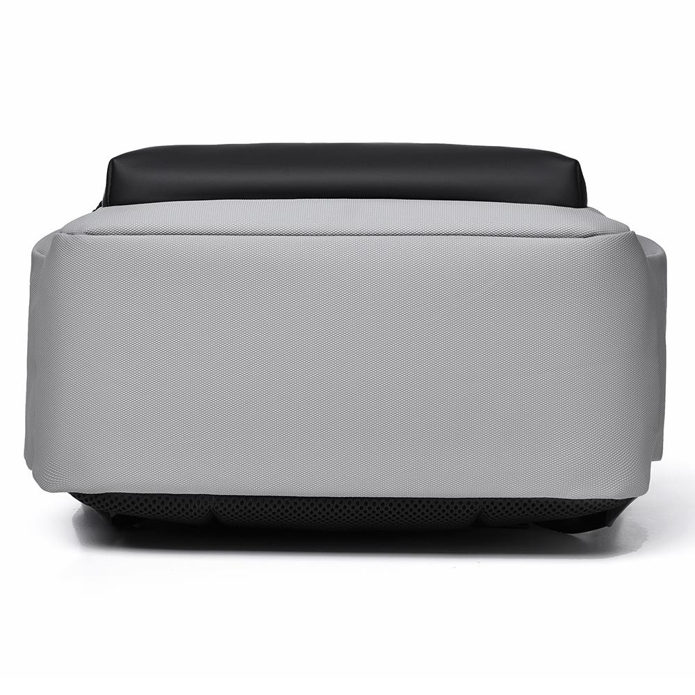 Modern Oxford Fabric Backpack for Men & Women – Minimalist Roll-Top Design with Water-Resistant Material and Multiple Pockets