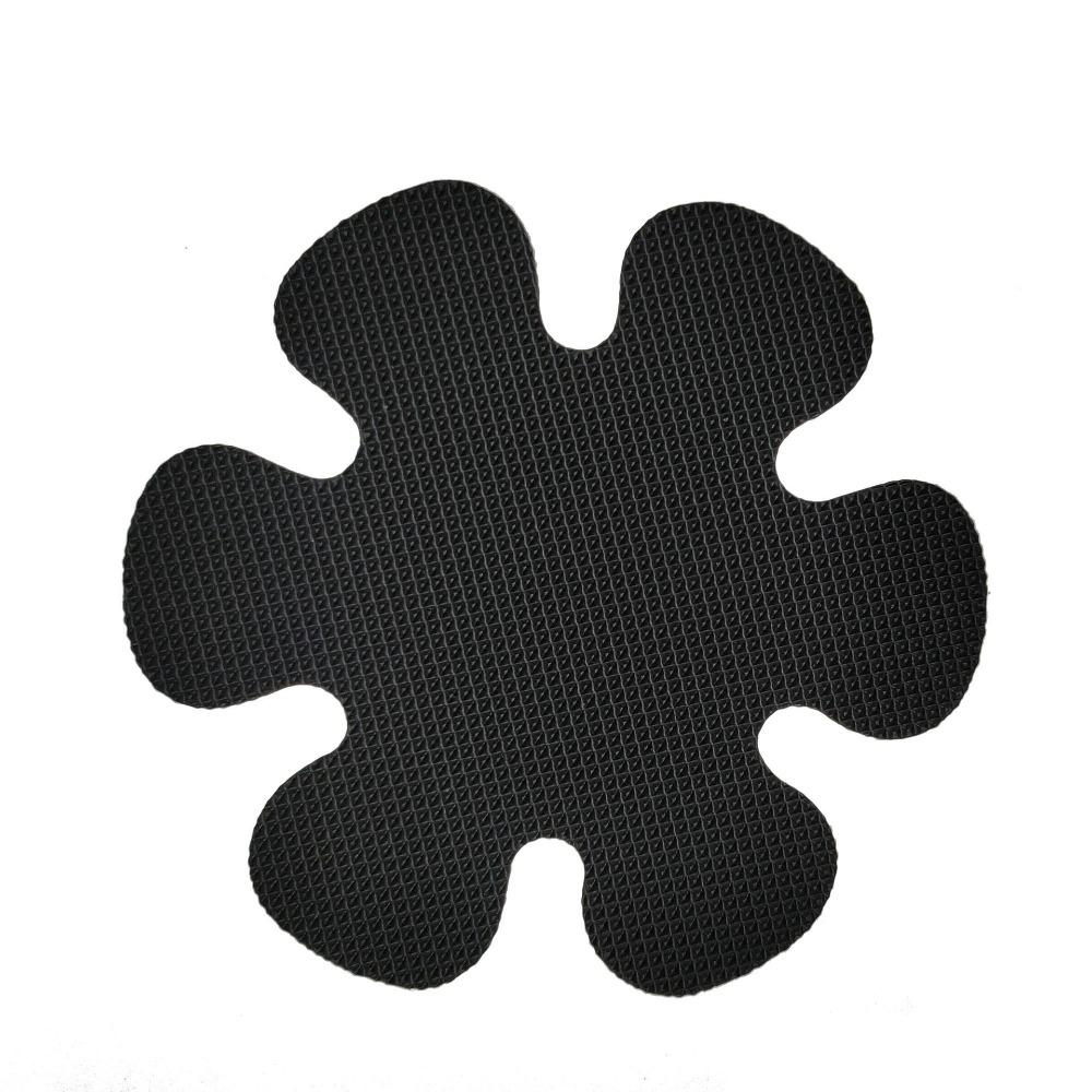 

8CM Квіти Безпека Душ Стійки Клейкі Наклейки Ванна Ванна Барвисті протиковзкі наклейки для ванни 6 pieces чорний